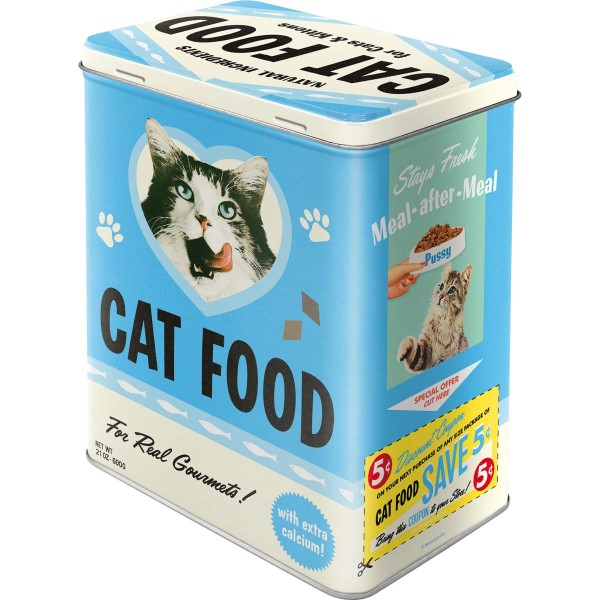 Storage Tin Cat Food 3L